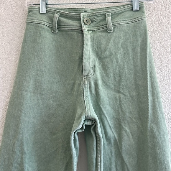 MIOU MUSE - STRAIGHT WIDE LEG DENIM PANTS - Picture 4 of 10